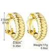 Dos Boucles D'oreilles Baroque Perle Oreille Clips Pour Femmes Adolescentes CZ Simulé Clip Sur Hypoallergénique Non Percé