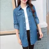 Frauen Blusen Lange Ärmel Jeans Shirts Frauen Oberbekleidung 2023 Frühling Herbst Koreanische Dünne Student Weibliche Casual Denim Jacke Outwear