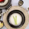 食器セットリンガオ中国語セラミックカップボウルディッシュプレートとスプーンの食器セット