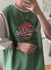 Męskie tshirty SS Fałszywe Twopiece Shortsleeved Trend Trend Marka luźna koszulka z koszykówką hip -hopu Harajuku kpop streetwear 230717