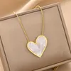 Pendant Necklaces Asymmetrical Peach Heart Necklace Women's Light Luxury Temperament Accessories Fashion All-match Jewelry Gift Trend