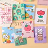 Anteckningar Anteckningar (5 stycken/parti) Korea Stationery Mini Notebook Kids Cartoon Portable Little Book Student Notebook Notepad Kawaii School Supplies X0715