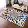 Mattor 3D Stripe Grid Art-mattan för vardagsrumsmattor Camping Stranger Things Picnic Mat Anti-Slip Rug Yoga Mat Fans Present Camping R230717