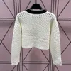 Dames lange mouw trui modeontwerper truien gebreide shirts voor vrouwen SML