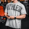 Mens Tshirts Erkekler Marka Moda Yaz Pamuk Gevşek Beyaz Katı Tişört Günlük O yaka Temel Erkek Fitness Yüksek Kalite Üst Giyim 230717