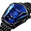 Wristwatches BINBONDFashion Men's Watch Large Style Motorcycle Concept Business Waterproof Black Technology Touch