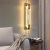 Wandlamp Nordic Luxe Kristal Woonkamer Televisie Achtergrond Licht Villa Trap Slaapkamer Nachtkastje Home Deco Verlichting