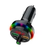 F17 Car Phone Chargers Bluetooth 5.3 FM -передатчик беспроводной handsfree Audio Receiver USB Mp3 Music Player PD25W Автоапорт