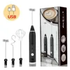 Milk Frothers Electric Wireless Handheld Blender with USB Electrical Mini Coffee Maker Whiskミキサーコーヒーカプチーノクリーム