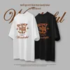 Heren T-shirts INFLATIE Wit linnen katoenen T-shirts Unisex Zomer korte mouw Tees Mannen Letter Gedrukt Tshirt