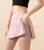 lu Summer New Styles Tennis Golf Badminton Fitness Exercise Short Saia Respirável Laika Tecido Sexy High Elasticit FSLS2100-SK