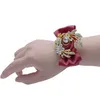 Poignet Corsage demoiselles d'honneur Bracelet de mariage pour les mariées bracelets en cristal de soie accessoire fille main Flore