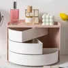 Storage Boxes Makeup Desk Organizer Exquisite Workmanship 360-Degree Rotating Box Bathroom Countertop Desktop Beauty
