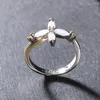 Fedi nuziali S925 Anello con croce di Dio colorato in argento sterling con fidanzamento ornamentale europeo-europeo a doppio colore