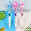 Creative Cartoon Flamingo Light Ballpoint Pen Söt boll Stationery Promotion Present Office School Writing Supply Birthday