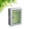 Gift Wrap 1pc Acrylic Letter Box Wall Mount Mailbox Complaint Lucency Small Size For Office Home