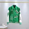 Дизайнерские университетские куртки бомбардировщики Letterman Jackets wreadbreker Baseball Hip Hop Harajuku Letter Patingwork Кожаная вышивка уличной одежды