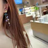 Dangle Earrings 2023 Women S925 Silver Needle Colorful Butterfly Tassel Long Elegant Zircon