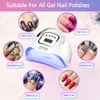 Nail Dryers SUN X12 Max UV LED Lamp For Nails Drying Manicure Lamp Nail Dryer For Gel Polish Professional Cabin Led Lamp Nail Art Salon Tool 230718