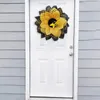 Декоративные цветы имитация гирлянда мультфильм пчелиной подсолнечный венок из искусственного для домашнего сада патио