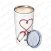 Pots de café personnalisation stéthoscope 2023 médecins cadeau drôle et Unique en acier inoxydable tasse jus vaisselle à boire