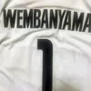 Açık tişörtler basketbol formaları metropolitans 92 1 wembanyama dikiş nakış yüksek kaliteli açık spor forması beyaz 230717