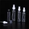 Bouteilles en plastique Bouteille de pulvérisation vide transparente Contenant rechargeable de parfum 10 ml 20 ml 30 ml 50 ml 60 ml 80 ml 100 ml