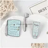 Pins Brooches Toothbrush Tootaste Enamel Pins To Do List Badges Custom Pastel Lapel Pin Denim Shirt Cartoon Cute Smile Jewelry Gift Dhlmo