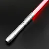 LED 조명 스틱 TXQSABER 광선 검 RGB 금속 손잡이 12 색상 FX SABER 무거운 결투를위한 Double Connected Laser Jedi Sword Cosplay Toys 230718