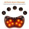 Massaging Neck Pillowws Electric neck massage pillow shoulder neck and back body relaxation heating kneading infrared physiotherapy Shiatsu massage 230718