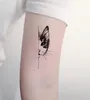 Adesivo per tatuaggio Piccolo mezzo volto Cat Element Piccolo fiore animale Trasferimento dell'acqua Tatoo temporaneo di body art finto per Kid Girl Boy