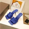 2023 Designer sandalen vrouw kleding schoenen luxe flip flop nappa droom vierkant teen sandaal dames casual slippers hoge hakken met