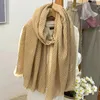 Scarves Solid Color Cotton Linen Scarf For Women Lady Long Tassel Autumn Soft Wrap Shawls Pleated Muslim Woman Hijabs