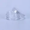 Barattolo vuoto di plastica trasparente da 2 ml28x13MM Coperchio trasparente Vaso da 2 grammi Dimensioni del campione per crema cosmetica Ombretto Unghie Gioielli in polvere E-Liquid Prqwd