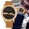 Wristwatches Quartz Wooden Watch For Men Unique Case Watches Boys Leather Strap Wristwatch Women