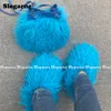 555 Femmes Sets Sacs à main Faux Slippers Fashion Fashion Fashion Fur Set Glins Sac à fourrure Purse portefeuille Chaussures intérieures plus taille 49 230717 RY 507 540