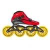 Skridskor pasendi Inline Speed ​​Roller 4 Wheel Black Red Skating Shoes Carbon Fiber PS Racing Skate för män och kvinnor 230717