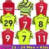 23/24 Soccer Jerseys Havertz Rice J.Timber Kids Kit Gunner Player Version Football Shirt Home Away Training Pre Match målvakt Rice Odegaard Saka Smith Rowe