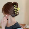 Artigli per capelli in acrilico a forma di cuore con strass intarsiati per donne Forcina a forma di onda Accessori per forcina per capelli a cucchiaio con cervello carino