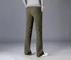 الجينز للرجال Green Mens Slim Boot Cut Flared Y2K مع جيوب الظهر الكلاسيكية تمتد الرسم