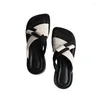 Casual Open Sandals Women Brand Toe Non Slip Platform Slippers Female Summer Beach platt bekväma mjuka utomhusskor DM