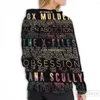Hoodies voor heren Herensweatshirt voor dames Grappig The X-Files Revival - Casual hoodie met lichte print Streatwear