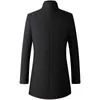 Hommes laine mélanges hiver épais chaud hommes laine manteau décontracté affaires noir laine mélange manteau à manches longues hommes pardessus surdimensionné 3xl 4xl garçon survêtement HKD230718