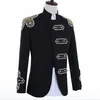 Сумасшедшая продвижение черные блестки Blazer Men Cousts Designs Jacket Mens Sever Singers Одежда танце