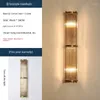 Applique murale nordique ameublement lumière luxe cristal chambre éclairage longue suspension Led multi-scène adaptée aux veilleuses