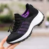 Dress Shoes Sock Knit Sneakers Women Platform Shoes Casual Mesh Tenis Ladies Wedge Solid Color Breathable Footwear Chaussure Femme New L230717