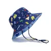 Берец для малыша ведро шляпа двойной мультипликационные кепки для мальчиков широкий края игра на открытом воздухе для мальчика и девочки