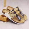 Slippers Cork Slippers Men Beach Flip Flops for Man Summer Soft Cork Men's Flip-flops Rubber Mule Clogs Slide Male Casual Shoes for Men L230718