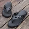 Slippers Slippers Men Men's Flip Flops Handmade Leather Slippers Summer Fashion Outdoor Slippers Breathable Comfortable Men Flip-Flops L230718