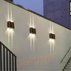 Lampa ścienna Światło Światło Wodoodporny salon korytarz na tarasie balkon LED LED Sconce Lighting Optora